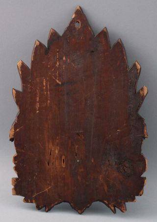 Small Antique Black Forest Carved Walnut Wood,  Owls,  Letter Holder,  NR 12
