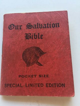 Adorable 1954 Mini Pocket Size Bible (for Soldiers) King James Version/military