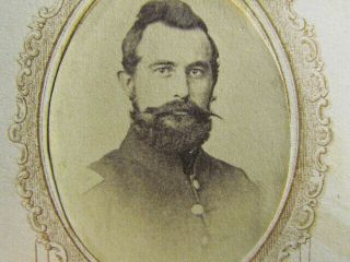 3rd Michigan Cavalry Lt.  Guy Webster Autographed Cdv Photograph