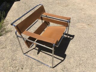 Mid Century Modern Marcel Breuer Wassily Knoll Lounge Chair 2 Black & 1 Brow