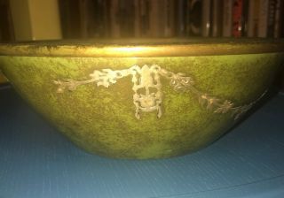 Heintz Sterling on Patinated Bronze bowl 3