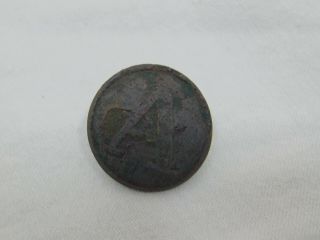 Civil War Dug Confederate Block Letter “a” Artillery Coat Button