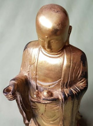 Large antique Chinese Gilt Bronze figure of an Immortal 8