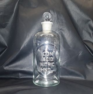 1888 Con Acid Nitric Hno3 Pharmaceutical Glassware By T.  C.  Wheaton Beaker