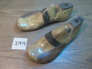 Vintage Pair Wood Wooden Size 8 Ee Munson Remodeled Shoe Factory Last Mold 244