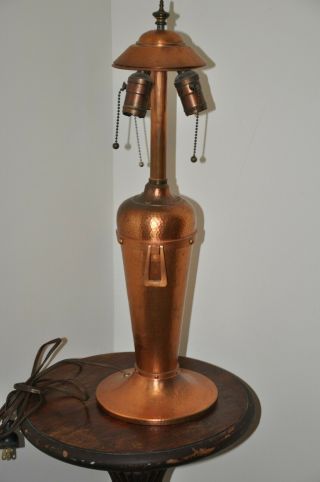 ROYCROFT LAMP BASE SLAG B&H BRADLEY HUBBARD TIFFANY HANDEL 4