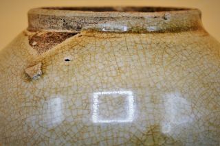 14th Century RARE YUAN Dynasty Chinese ANTIQUE Crackle Glaze BOTTLE VASE 8