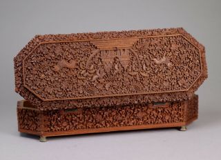 Late 19th Century Anglo Indian Sandalwood Box