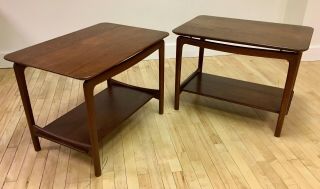 Danish End / Side Tables By Peter Hvidt For John Stuart - Mid - Century Modern Mcm