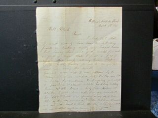 1865 14th Pennsylvania Cavalry Soldier Prisoner Of War Diary Letter