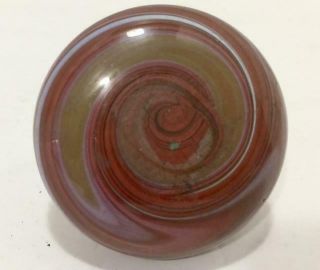 Very Rare Vintage Antique Porcelain Marble Slag Doorknob