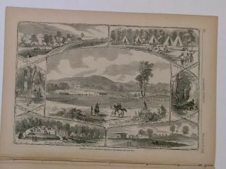 Harper ' s Weekly 9/20/1862 Civil War 2nd Bull Run War in Kentucky Map 4