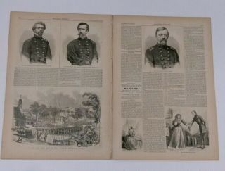 Harper ' s Weekly 9/20/1862 Civil War 2nd Bull Run War in Kentucky Map 6