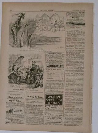 Harper ' s Weekly 9/20/1862 Civil War 2nd Bull Run War in Kentucky Map 7