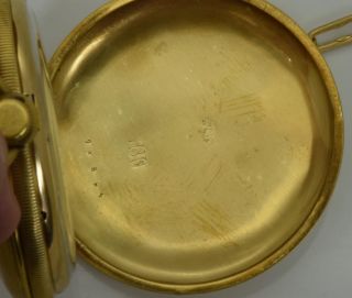 Rare antique Ottoman Pasha award 18k Gold plated silver watch.  Tughra case&dial 7