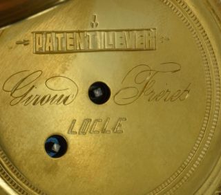 Rare antique Ottoman Pasha award 18k Gold plated silver watch.  Tughra case&dial 9