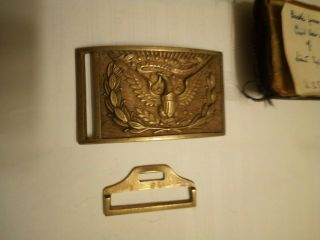 Civil War Officers Sword Belt Buckle 2 Piece.  (with) Prominence 6