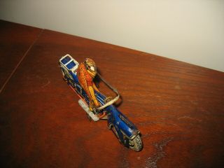 EARLY TIPPCO MOTORCYCLE WIND UP TIN TOY GERMANY 1920/30 RARE TINPLATE no car 10