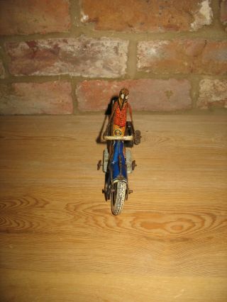 EARLY TIPPCO MOTORCYCLE WIND UP TIN TOY GERMANY 1920/30 RARE TINPLATE no car 4