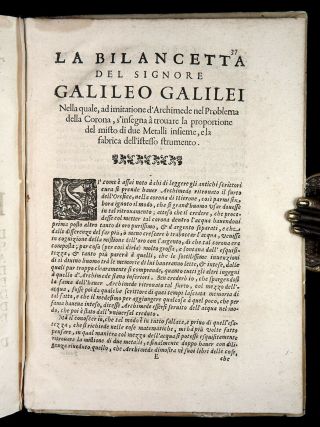 1655 - 6 GALILEO Opere PHYSICS Math MECHANICS Water COMPUTATION INSTRUMENT rare 11