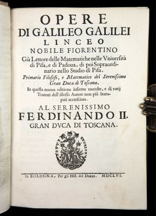 1655 - 6 GALILEO Opere PHYSICS Math MECHANICS Water COMPUTATION INSTRUMENT rare 3