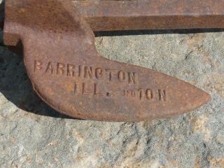 Vintage Boat Anchor Iron Marine Embossed No 10N Champ Corp Barrington ILL 2