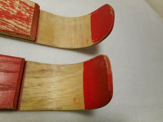 Vintage Wood 1928 Ski - Skates - Labeled - FD Peters CO.  - Holiday Decorating Primitive 5