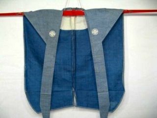 Fs - 0649 Antique Japanese Samurai Kimono Kamishimo Suite Edo Era