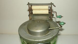 1930s Busy Betty Green Depression Glass Toy Washing Machine No.  354 5