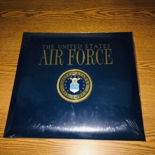 United States Air Force Blue Scrapbook Photo Album With Raised Medallion