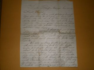 103rd Regt Il Volunteers Snyders Bluff Ms Vicksburg June 1863 Civil War Letter