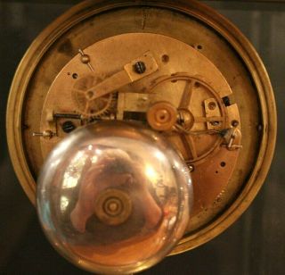 FRENCH 19th CENTURY MYSTERY CLOCK.  FOUR GLASS REGULATOR CLOCK.  STRIKES,  RUNNING 9