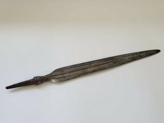 Antique 19th Century Philippine Moro Budiak Spear Long Kris Barong