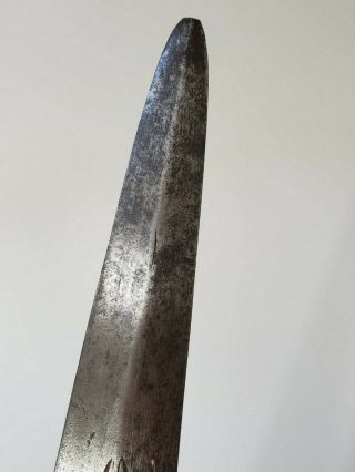 Antique 19th century philippine moro budiak spear long kris barong 6