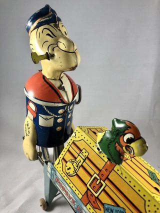 1930’s Popeye Tin Windup Toy - Popeye Express 2
