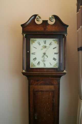 Antique Longcase Clock18th Century 30hr Clock Knight Earls Barton Northampton