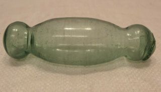 Vintage Japanese Glass Hokkaido Monkey Ear Roller Float 5.  25 " G16