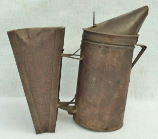 Antique/Vtg Dadant Solid Copper Beekeeper Bee Smoker Collectible Tool 5495 3
