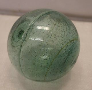 Vintage Glass Blue/green Fishing Float Glass & Rust Swirls 4 " Japanese G15