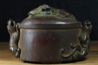 Chinese Bronze Incense Burner With Ming Xuande Mark