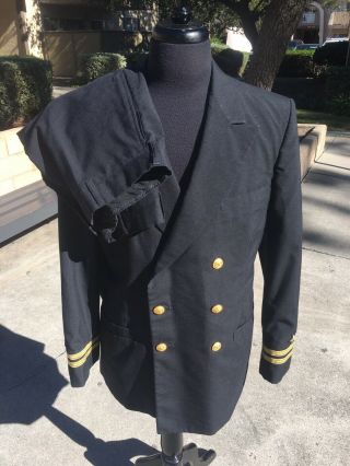 Usn Us Navy Officer Dress Uniform Military Jacket 41 L Trousers 34 R