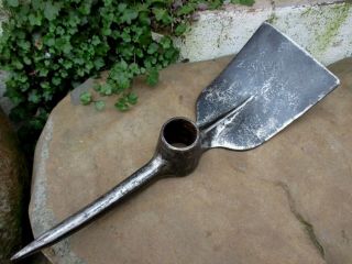 Antique French Blacksmith Made Rare Tool Huge Miner Pickaxe Pick Hoe Prospecting