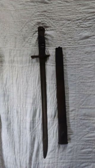 Ww1 U.  S.  Bayonet M1905 Remington 1918 For P - 17 Enfield And Some Trench Guns