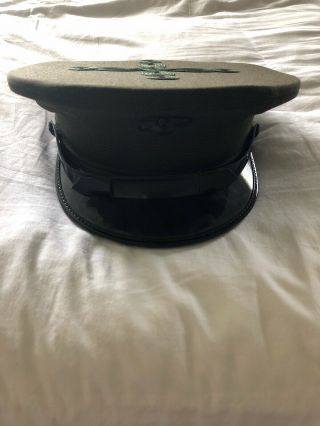 Lancaster Usmc Marines Officer Green Dress Cap/hat - Size 7