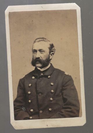 Civil War Cdv Union Colonel Daniel Leasure 100th Pennsylvania Volunteers.