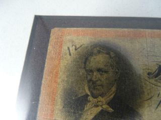 Antique Civil War Era Monongahela Valley Bank Note $5 Bullet Set Dollar Bill Vtg 6