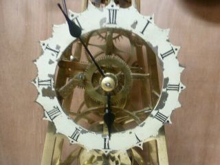 Fine Victorian English fusee skeleton clock with passing strike 3
