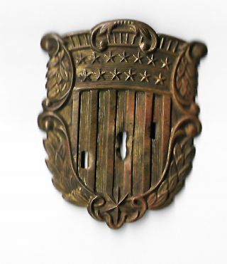 United States Marine Corps American Shield Hat Device Civil War 1859 Pattern