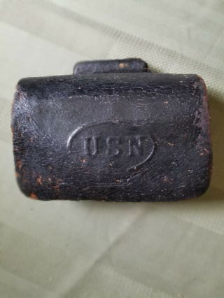 Civil War U.  S.  Navy Cartridge Box With Tins 1861 - 1865
