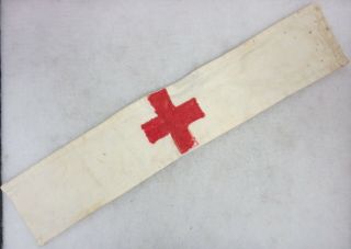 Ww1 Vintage Red Cross Armband Very & Worn